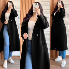 Button Long Coat 