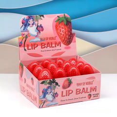 New Strawberry Moisturizing Makeup Lipstick 8g Magic Waterproof Strawberry Discoloring Lipstick Moisturizing Lip Balm