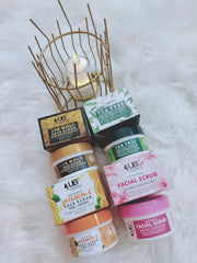 WHITENING FACE SCRUB• TEA TREE FACE SCRUB 24 k GOLD FACE SCRUB• VITAMIN C FACE SCRUB