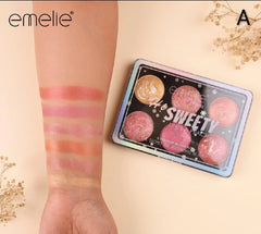 Emelie 6 colors blush kit