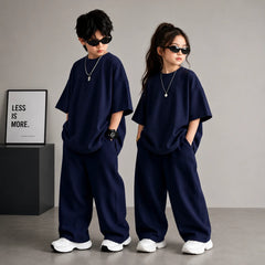 Blue Kids Baggy Co-Ord Set – Premium Casual Wear for Boys (1-10 Years)