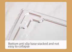 Clear Acrylic Velvet Jewelry Storage Earring Rings Necklaces Display Organizer Jewelry Box With Drawers Transparent Top
