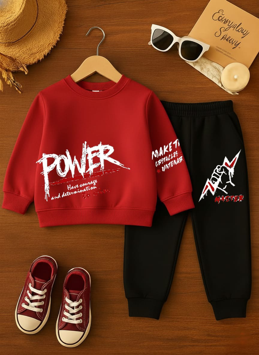 Kids Winter printed Tracksuit