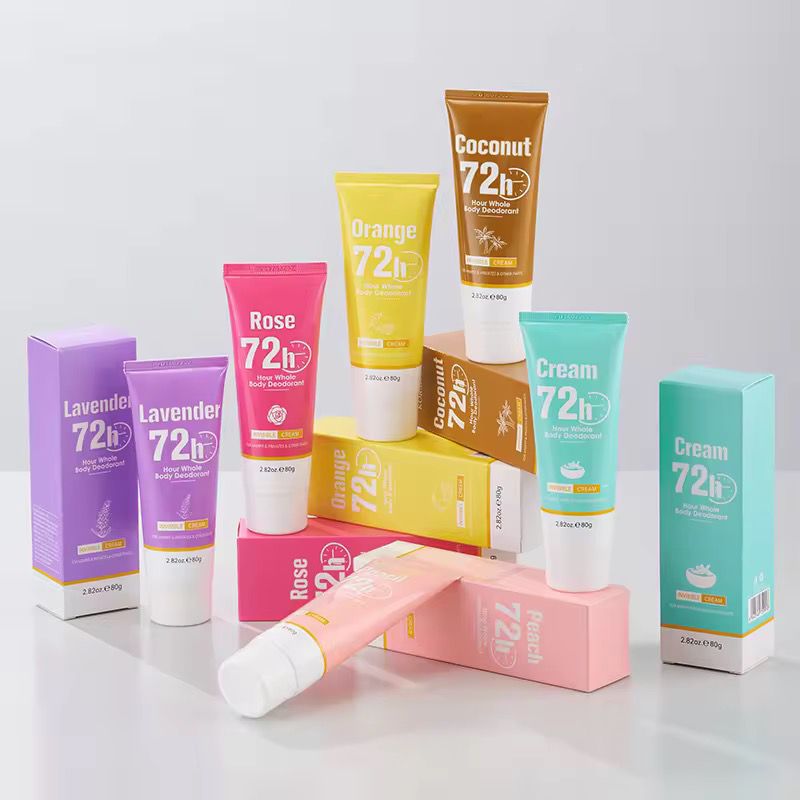 KORMESIC Fragrance Rose Lavender Peach Cream Coconut Orange Long Lasting 72-hour Body Deodorant