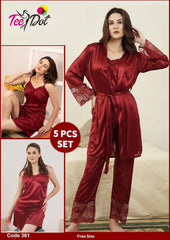 5 PIECE NIGHTWEAR
