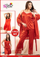 5 PIECE NIGHTWEAR