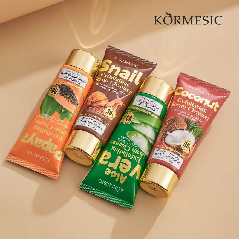KORMESIC  Moisturizing Gentle Cleansing Foaming Face Wash Exfoliating Scrub Cleanser