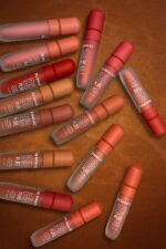 3Q BEAUTY Brownish Nudes Pure Matte Long lasting Lipgloss Valvet Touch 12 Shades Of Confidence