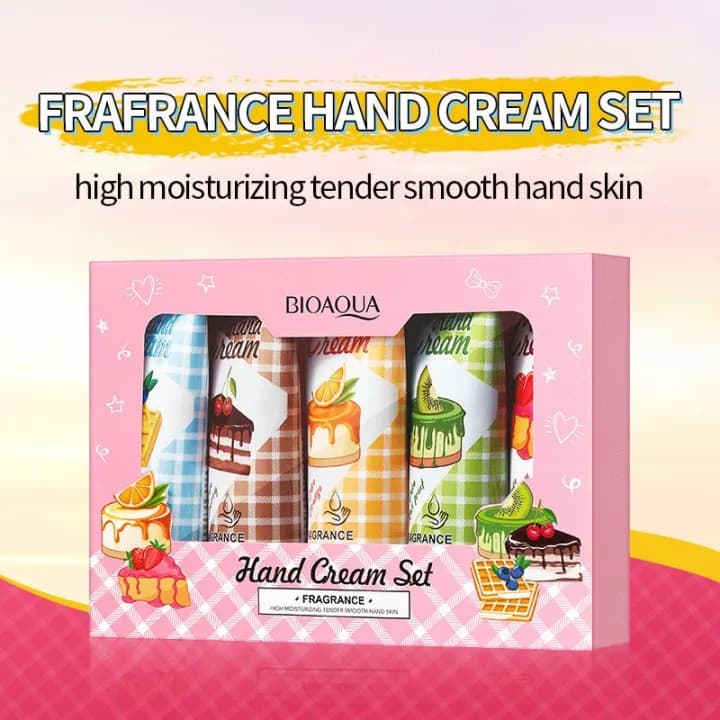 BIOAQUA 5 Pcs Hand Cream Set – Soft Hands, Sweet Scents! 💅