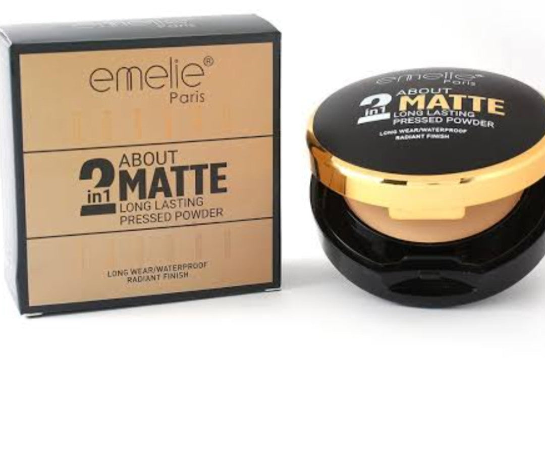 2 in 1 Matte Pressed Powder - Emelie