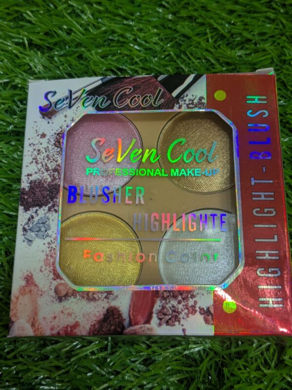 SEVENCOOL 4IN1 HIGHLIGHTER BLUSHER MACKUP