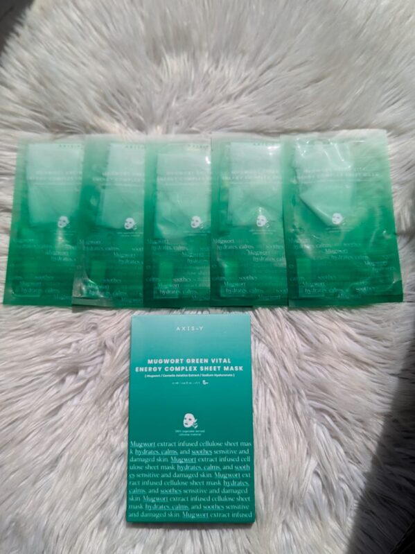 AXIS-Y Mugwort Green Vital Energy Complex Sheet Mask 27 ml Essence