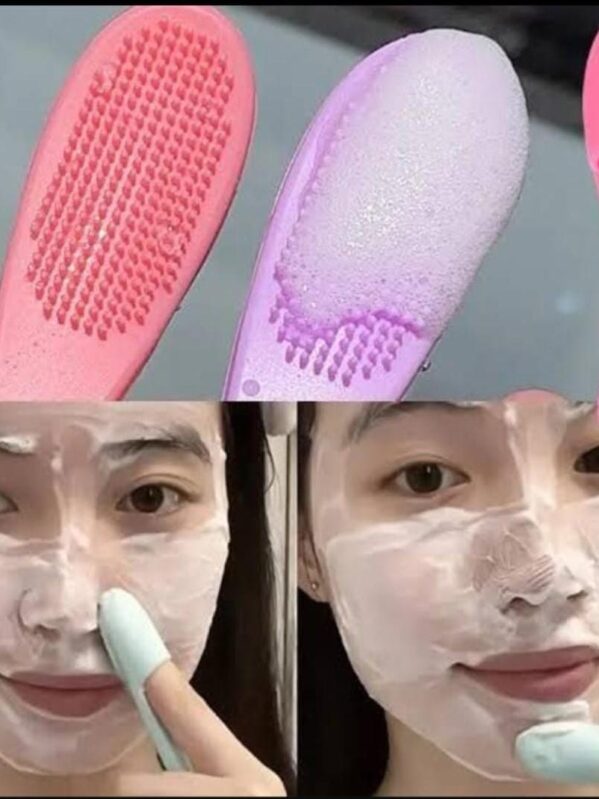 Finger face brush